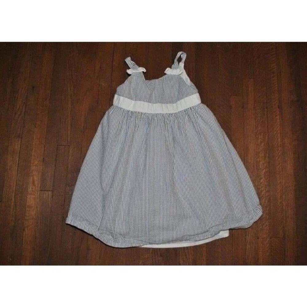 Gymboree Flower Garden Seersucker Stripe Dress Size 6